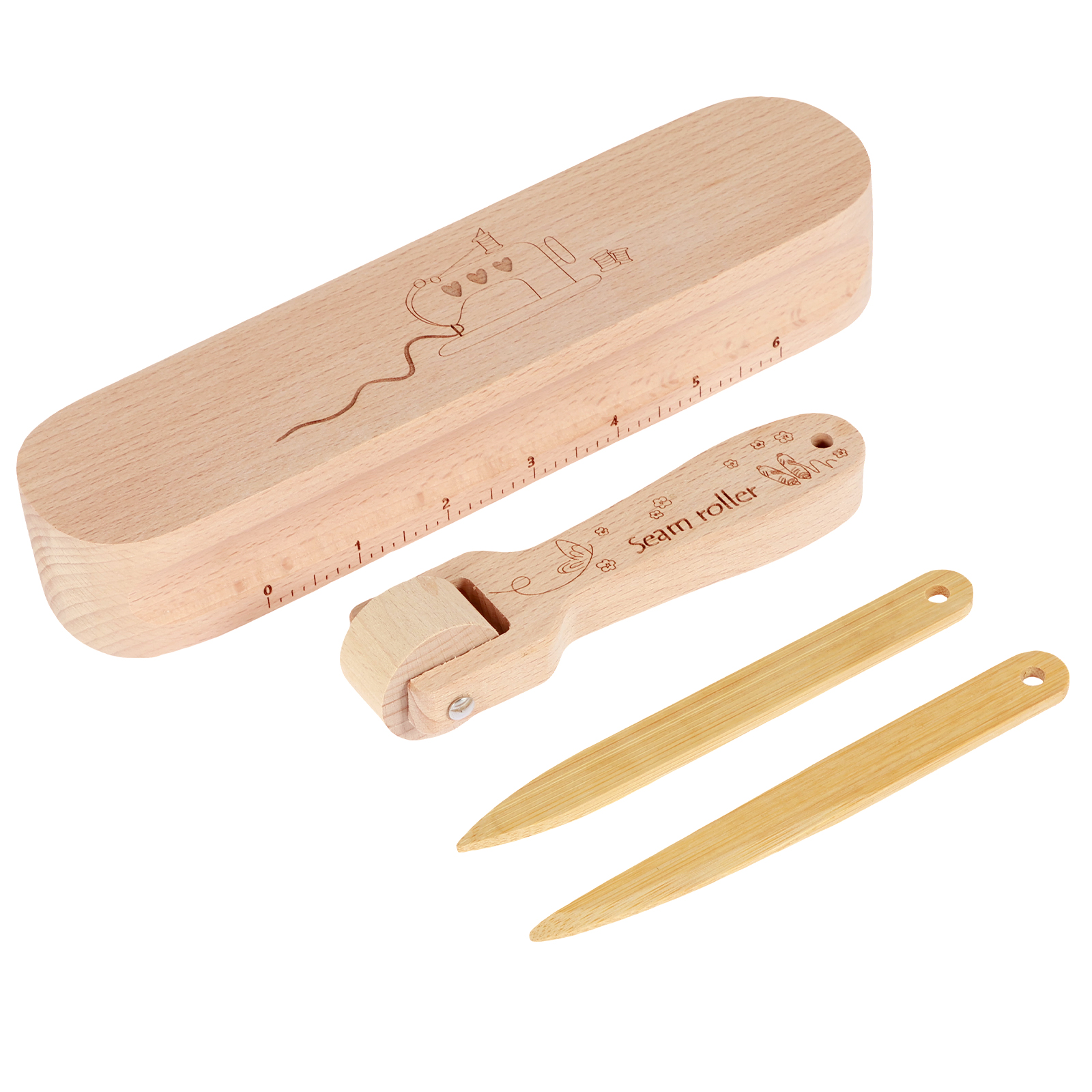 Professional Beech Wood Tailors Clapper & Quilting Pressing Kit