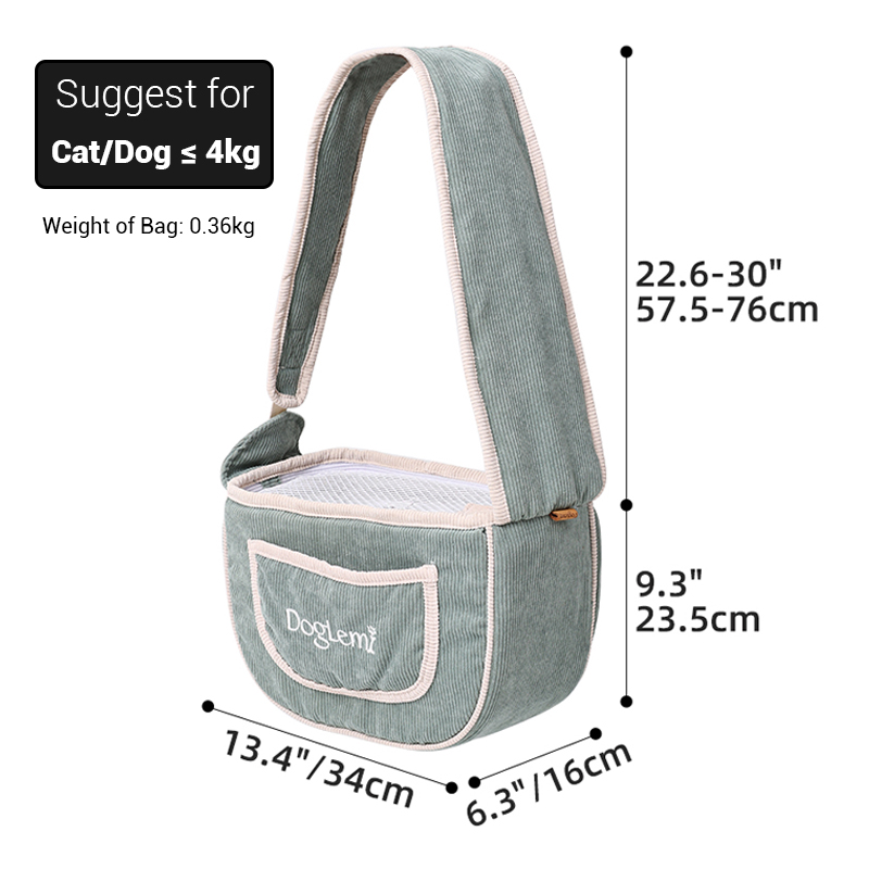 Lightweight Pet Shoulder Carrier Bag for Cats & Small Dogs view 6