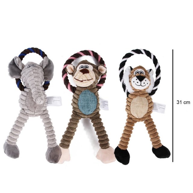 Durable Squeaky Animal Dog Toy - Image 5