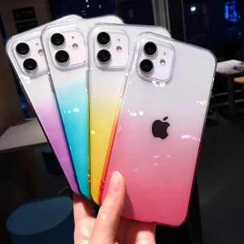 Ultra Thin Gradient Clear Case for iPhone