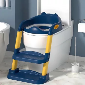 Adjustable Potty Seat with Ladder for Kids