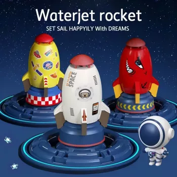 Exciting Rocket Water Pressure Lift Sprinkler Toy