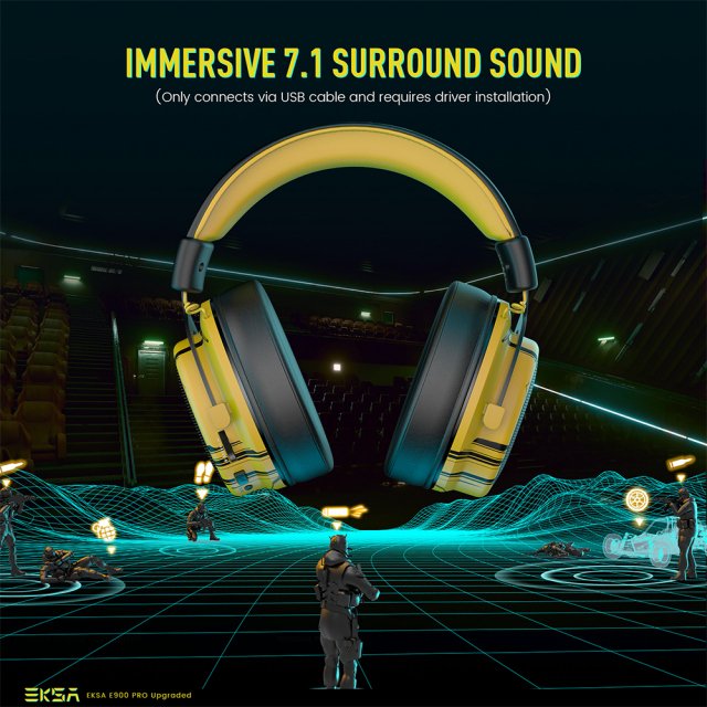 Upgraded Gaming Headset with 7.1 Surround Sound & Noise-Canceling Mic - Image 3