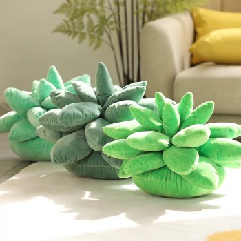 Simulation Plant Plush Office Chair Cushion