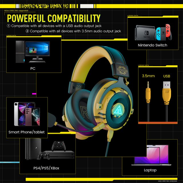 Upgraded Gaming Headset with 7.1 Surround Sound & Noise-Canceling Mic - Image 7