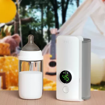 Rechargeable Bottle Warmer 6 Levels Adjustment Temperature Display
