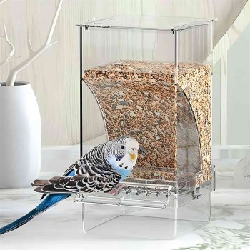 No Mess Bird Feeders Automatic Parrot Feeder