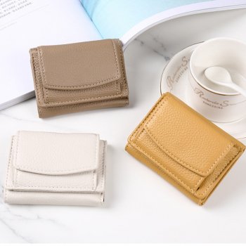 Short Simple Tri-fold Wallet