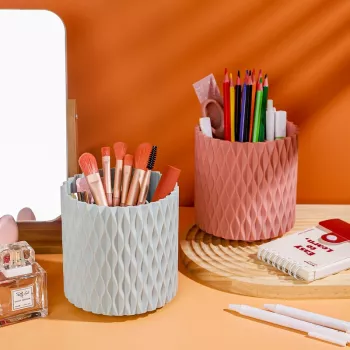 Rotating Makeup Brush Holder & Organizer
