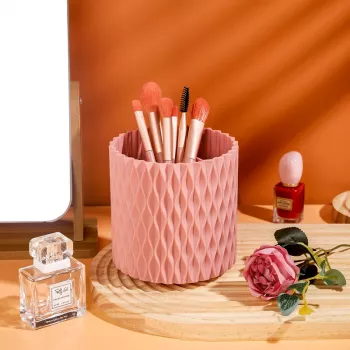 Rotating Makeup Brush Holder & Organizer