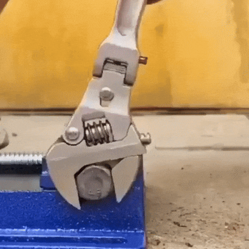 Adjustable Crescent Wrench with Rotating Head (1)