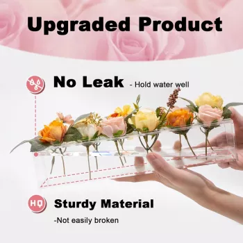 18-Hole Transparent Acrylic Flower Vase