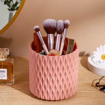 Rotating Makeup Brush Holder & Organizer