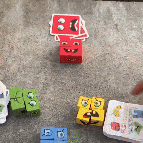 Wooden Face Change Cube Game1