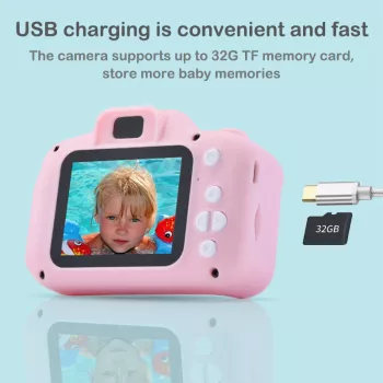 Kids Digital Vintage Camera with 32GB for Outdoor Photography
