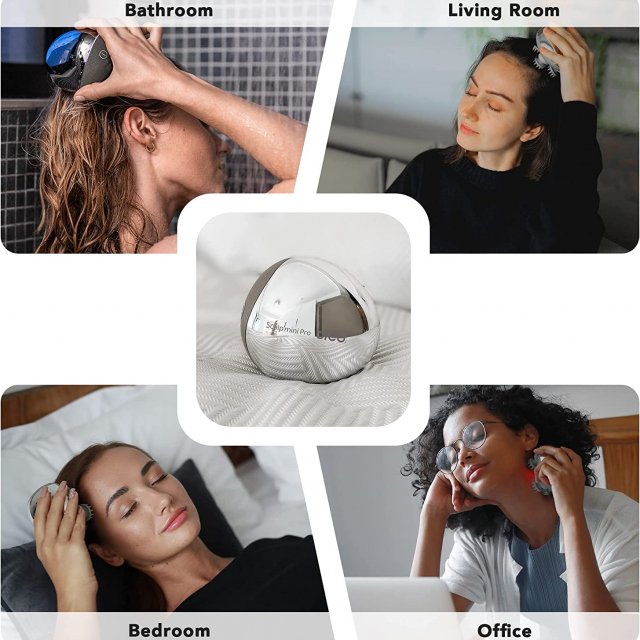 Portable Waterproof Scalp and Body Massager with Infrared Technology - Image 6