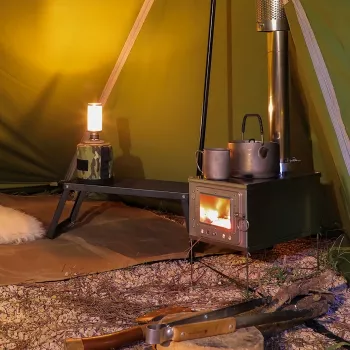 Compact Folding Wood Stove: Lightweight & Portable for Outdoor Camping and Picnic