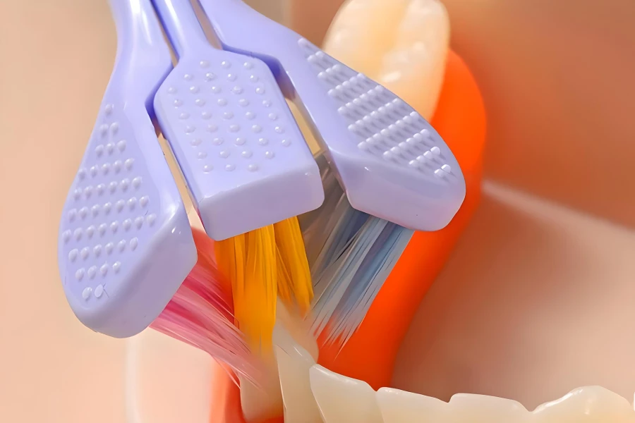 Triple-Sided Ultra-Fine Soft Bristle Toothbrush