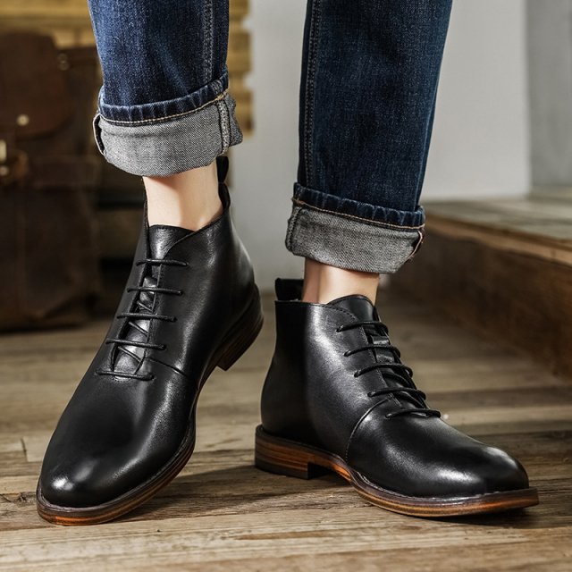 Vintage Handmade Ankle Boots for Men