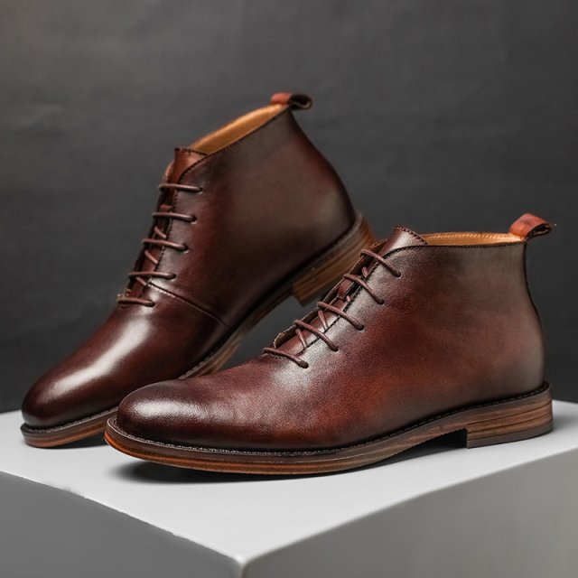 Vintage Handmade Ankle Boots for Men