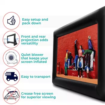 240IN Inflatable Projector Screen for Outdoor Movie Nights