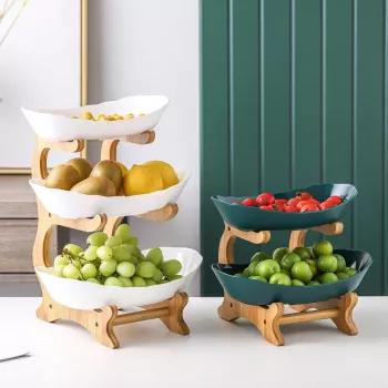 Modern Three-Layer Plastic Fruit Tray | Creative Living Room Home Decor