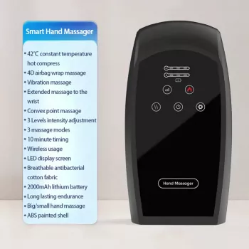 Electric Hand Massager with Heated Air Compression