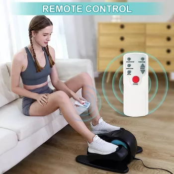 Electric Under Desk Elliptical Seated Pedal Exerciser with Display and Remote