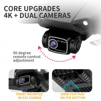 GPS 4K HD Dual Camera Foldable Quadcopter