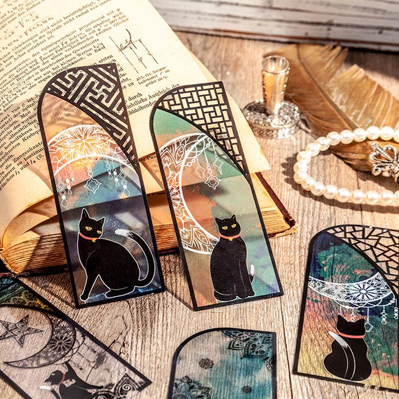 Charming Black Cat Bookmarks