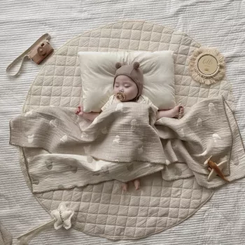 Newborn Baby Cartoon Muslin Swaddle Blanket
