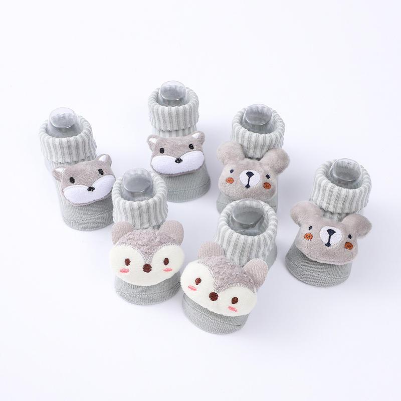 Baby Anti-slip Knitted Socks Set - Warm Winter Walking Socks for Infants