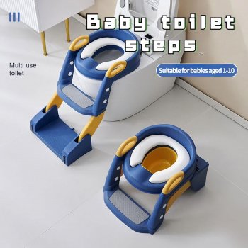 Baby Toilet Trainer Step Stool with Potty Seat