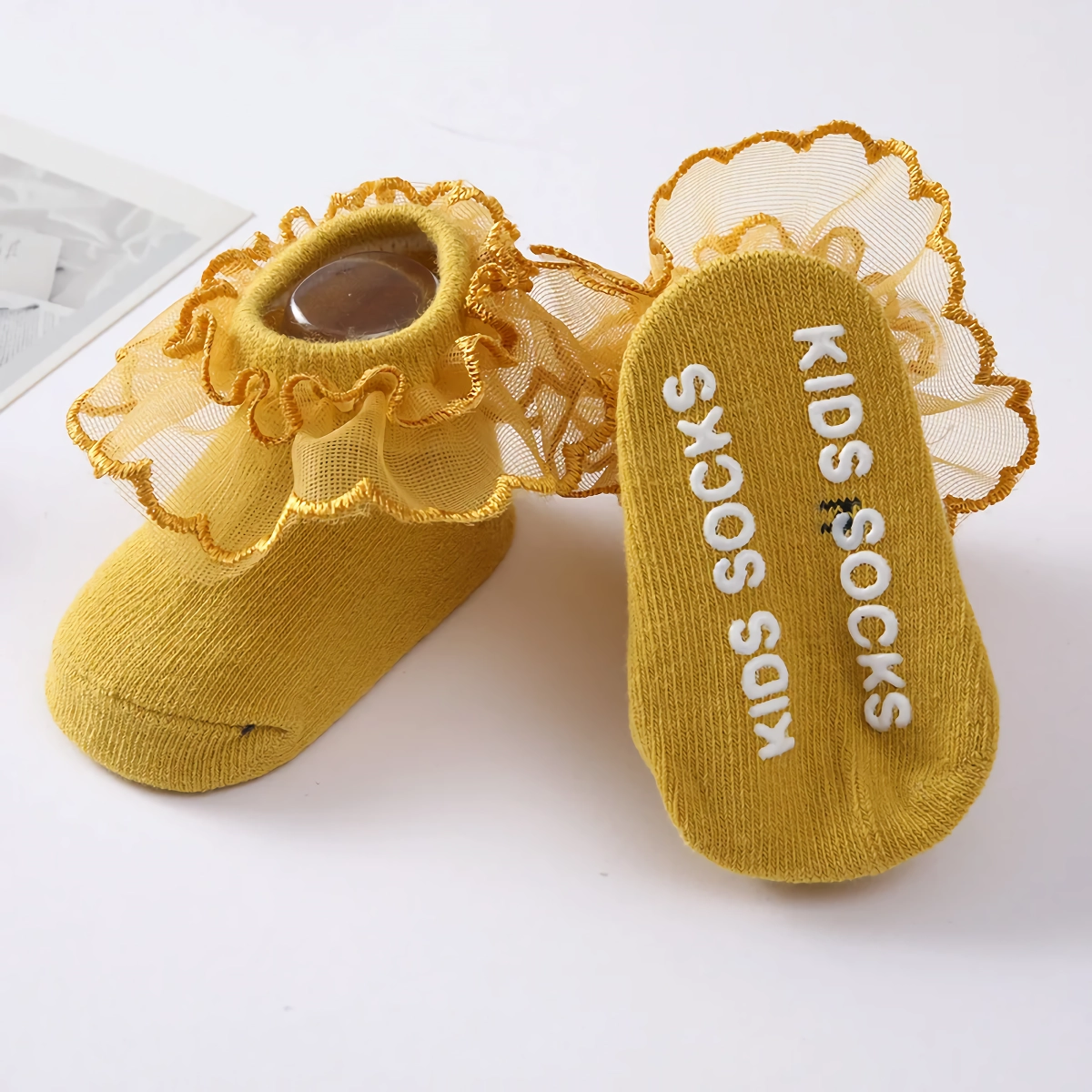 Adorable Princess Anti-Slip Socks for Newborns and Infants