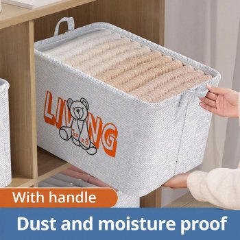 Foldable Clothes and Miscellaneous Storage Basket