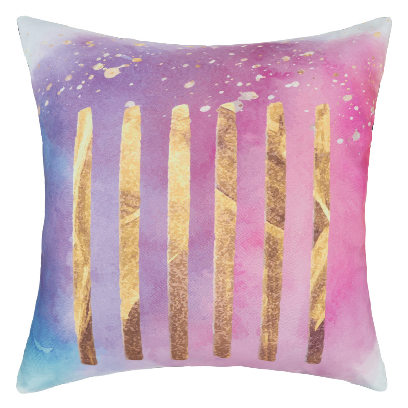 Vertical gold stripes