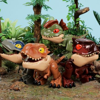 Alternative view of Cartoon Transforming Dinosaur Finger Toy