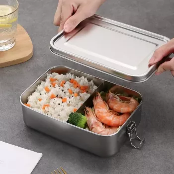 Stainless Steel Lunch Box with Heating Capability