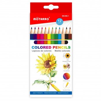 12Pcs Watercolor Colored Pencils Set for Drawing and Sketching
