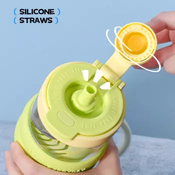 Portable Leak-proof Glass Water Bottle