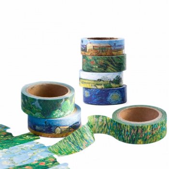 Van Gogh-Inspired Decorative Washi Tape for DIY and Scrapbooking
