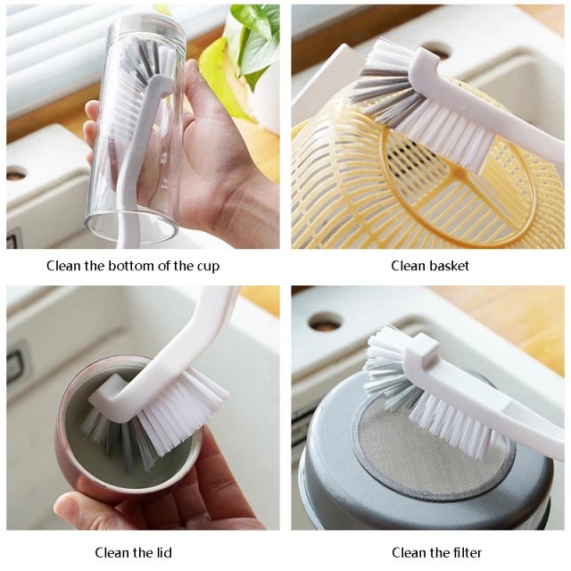 360° Long Handle Narrow Brush for Bottle & Glass Tube Cleaning - Image 3