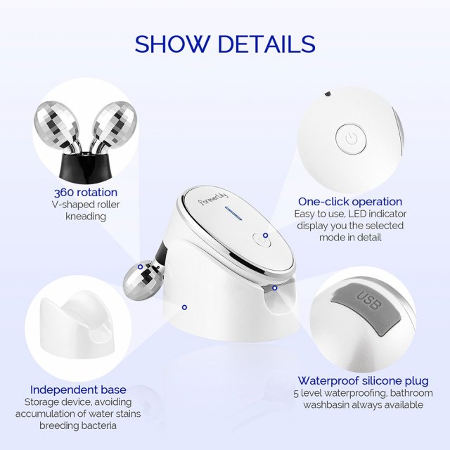 Microcurrent Facial Roller Massager for Skin Tightening, Lifting & Wrinkle Reduction - Image 7