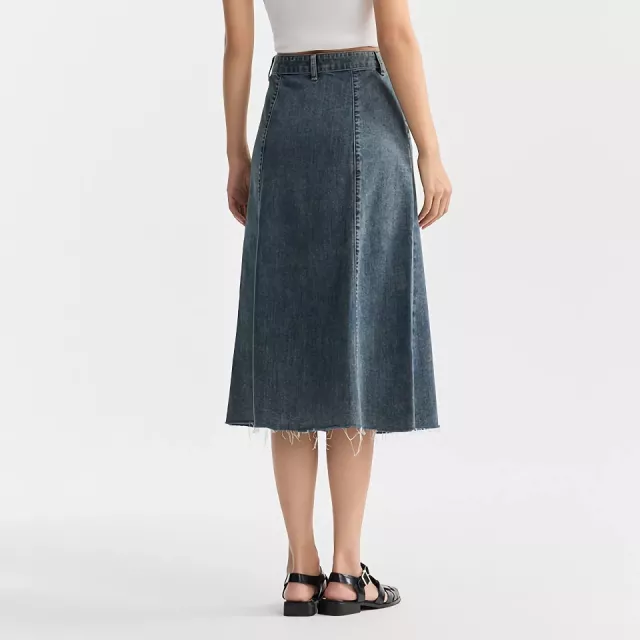 Trendy Denim A-Line Skirt