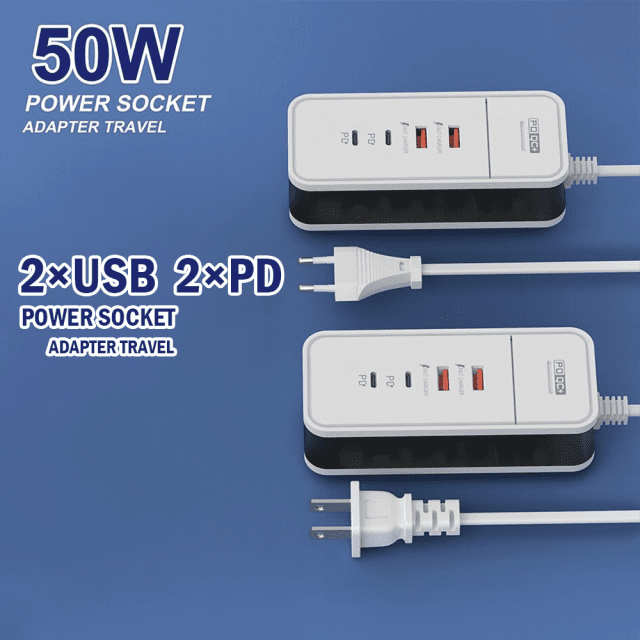 Compact 4-Port USB Wall Charger with Fast Charging - Image 6