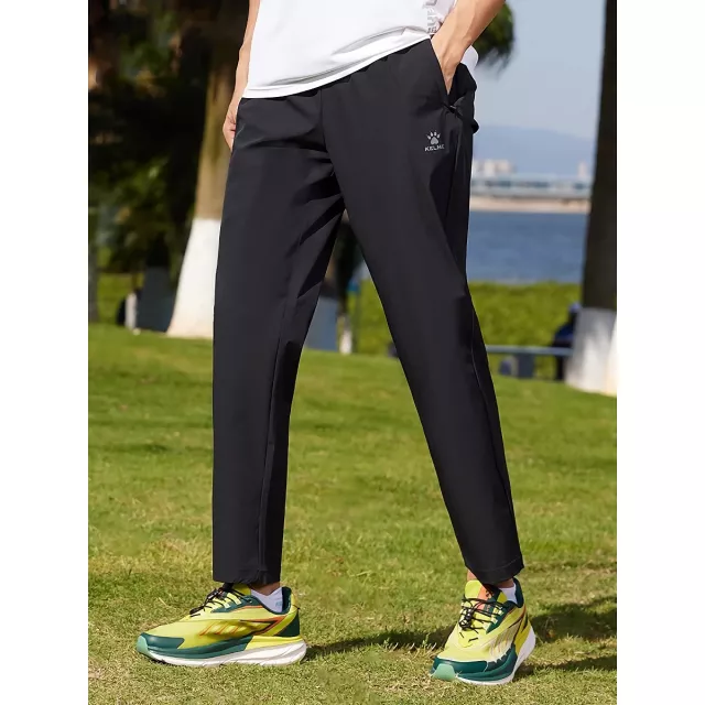 Men's Four-Side Elastic Woven Fitness Pants - Spring & Summer Stretch Straight Pants - Image 4