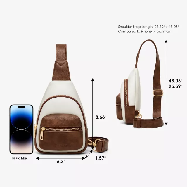 Stylish Leather Sling Bag - Image 8