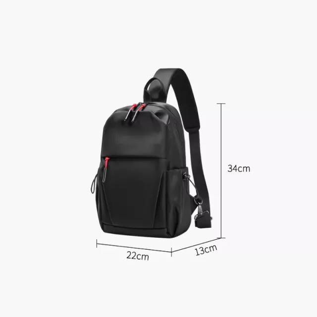 Waterproof One Shoulder Crossbody Chest Bag - Image 6