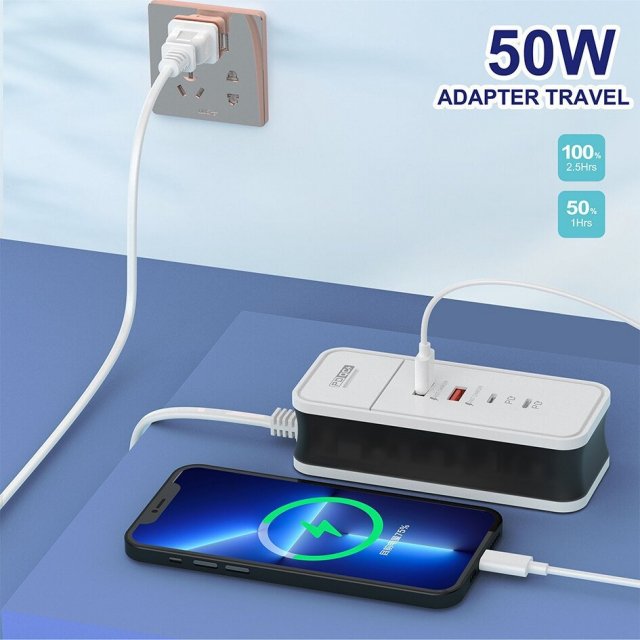 Compact 4-Port USB Wall Charger with Fast Charging - Image 5