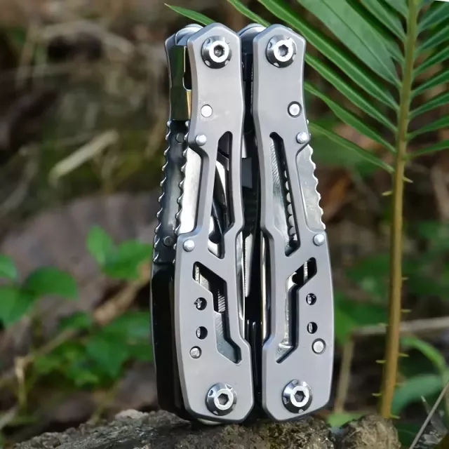 Compact Outdoor Multitool Folding Survival Knife & Pliers - Image 3